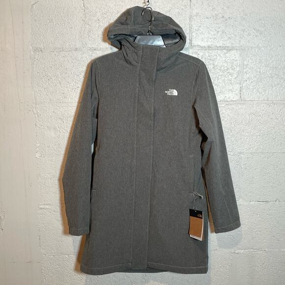 THE NORTH FACE Women's Shelbe Raschel Hooded Parka Grey, Small - Picture 10 of 13